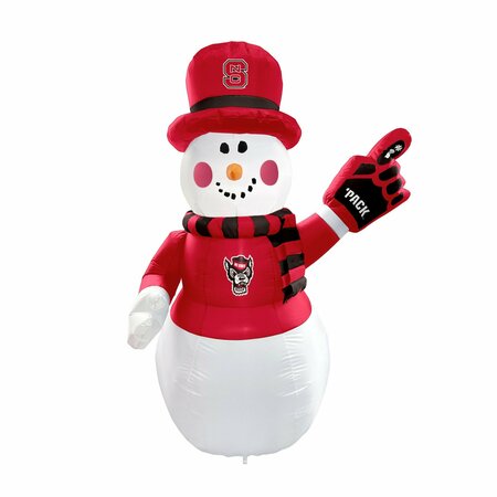 LOGO BRANDS NC State 7ft Snowman Yard Inflatable 186-100-SM
